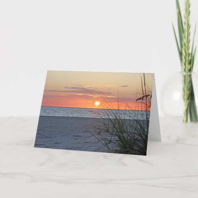 Treasure Island Sunset, Version C, Note Card (Front)