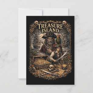 Treasure Island Thank You Card
