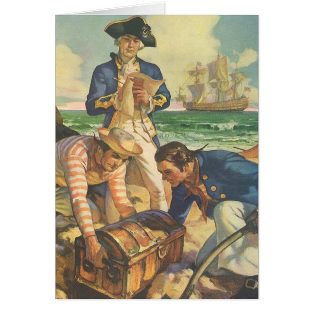 Treasure Island, Vintage Fairy Tale Pirates (Front)