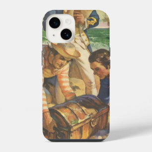 Treasure Island, Vintage Fairy Tale Pirates iPhone Case