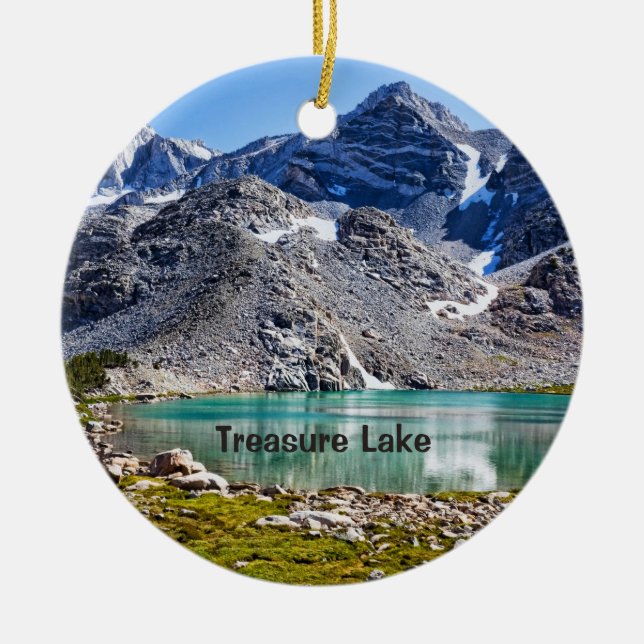 Treasure Lake Ceramic Tree Decoration (Front)