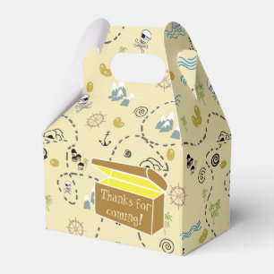Treasure Map and Chest Thanks for Coming  Favour Box