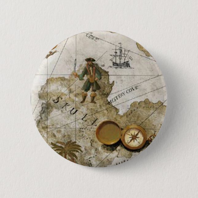 Treasure Map Button (Front)