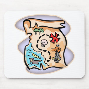 Treasure Map Mouse Pad