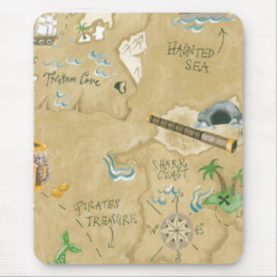 Treasure Map Mouse Pad