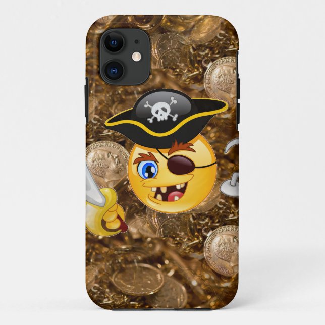 treasure pirate emoji Case-Mate iPhone case (Back)