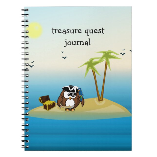 treasure quest owl notebook (Front)