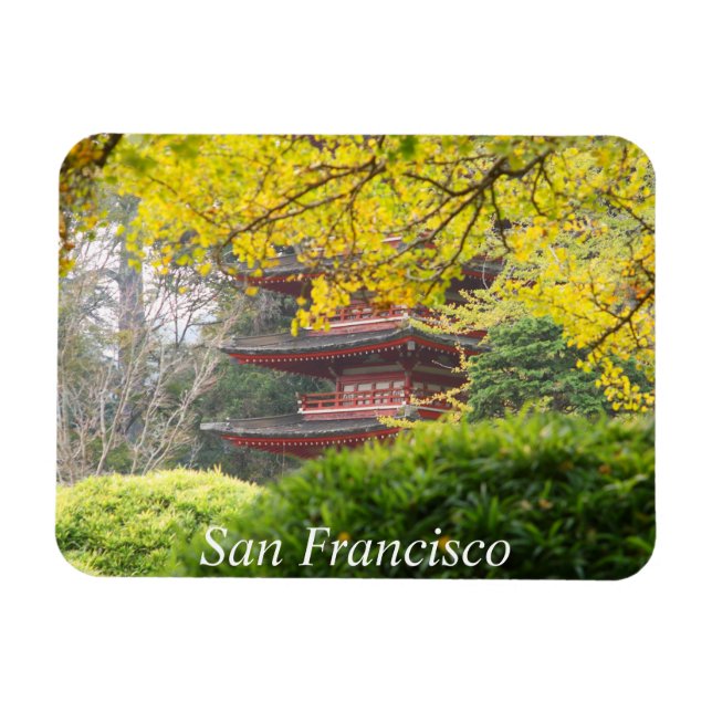 Treasure Tower Pagoda, San Francisco Magnet (Horizontal)