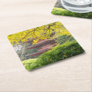 Treasure Tower Pagoda, San Francisco Square Paper Coaster