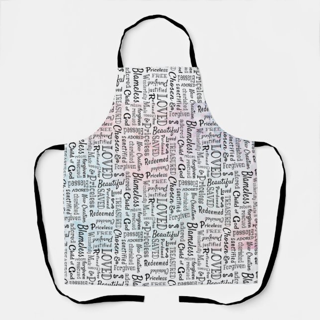 Treasured Christian Words of Affirmation Apron (Front)