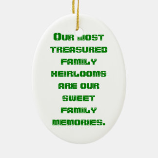Treasured Family Heirlooms - Customisable Ceramic Tree Decoration
