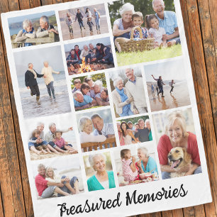 Treasured Memories 15 Photo Fleece Blanket