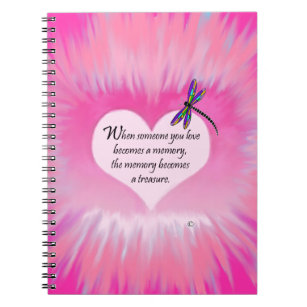 Treasured Memories Dragonfly Notebook