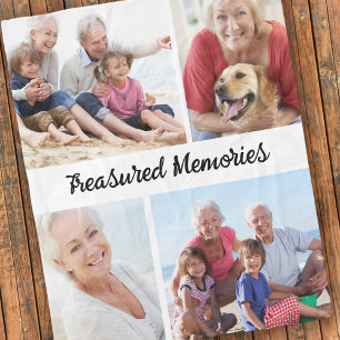 Treasured Memories Photo Collage Fleece Blanket