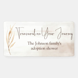 "Treasured on Your Journey" Foster Care Shower  Banner