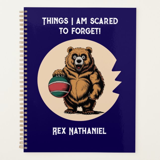 Treasured Thoughts-Scared to Forget Planner (Front)