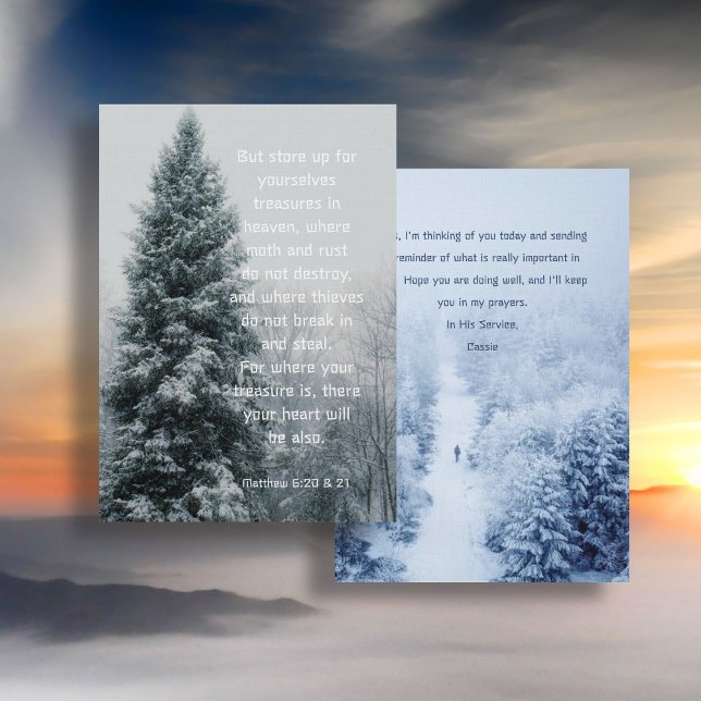 Treasures in Heaven Encouraging Greeting Invitation (Creator Uploaded)