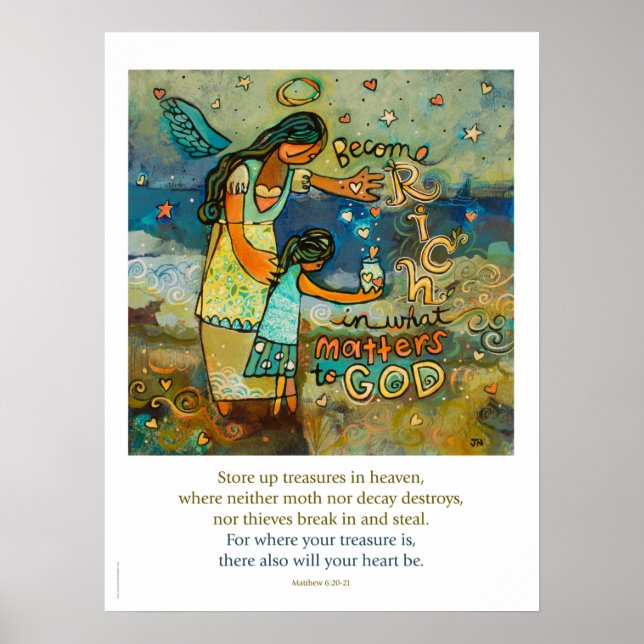 Treasures in Heaven, Matthew 6 Poster (Front)