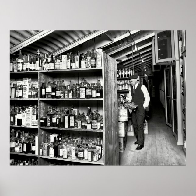 TREASURY DEPT PROHIBITION LAB 1920's Poster (Front)