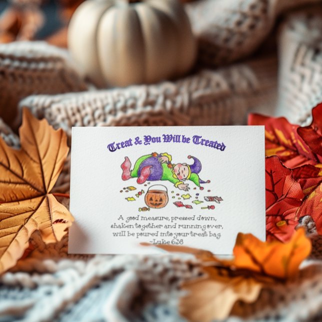 Treat and be Treated Inspirational Postcard (Creator Uploaded)