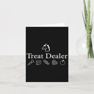Treat Dealer Horse Treat Lady Equestrian Trainer H Card