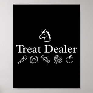 Treat Dealer Horse Treat Lady Equestrian Trainer H Poster