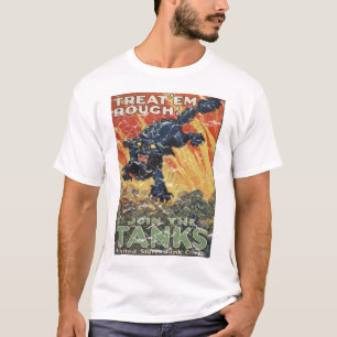 Treat 'Em Rough-1918 - distressed T-Shirt