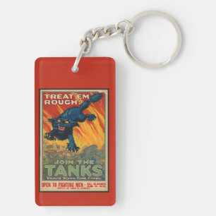 Treat 'em rough - Join the tanks Key Ring