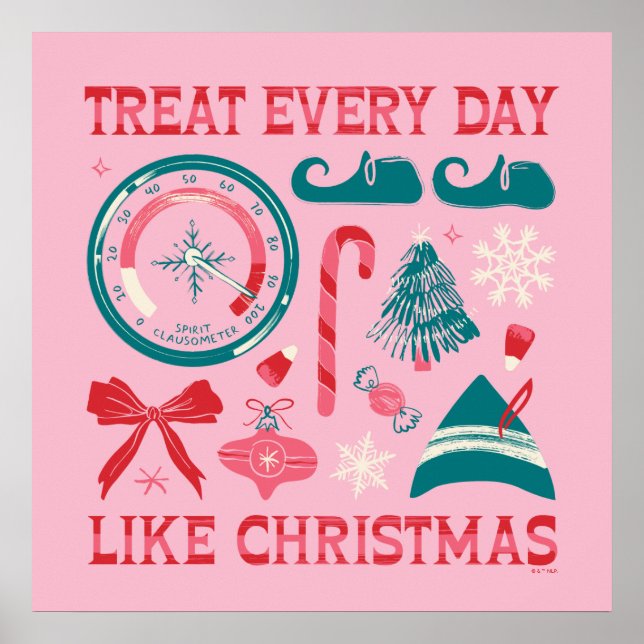 Treat Every Day Like Christmas Poster (Front)