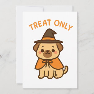 Treat Only: Halloween Pup Edition Invitation