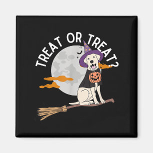 Treat Or Treat Funny Dog Halloween Magnet