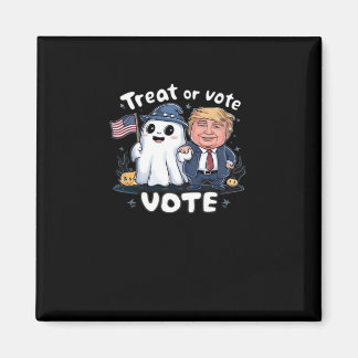 Treat Or Vote, Spooky Trumpkin, Halloween Graphic, Magnet