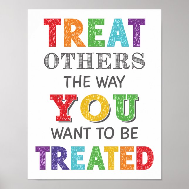 Treat Others The Way You Want To Be Treated Poster (Front)