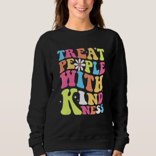 Treat People With Kindness Retro TPWK Inspirationa Sweatshirt