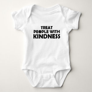 Treat People With Kindness Smile Baby Bodysuit