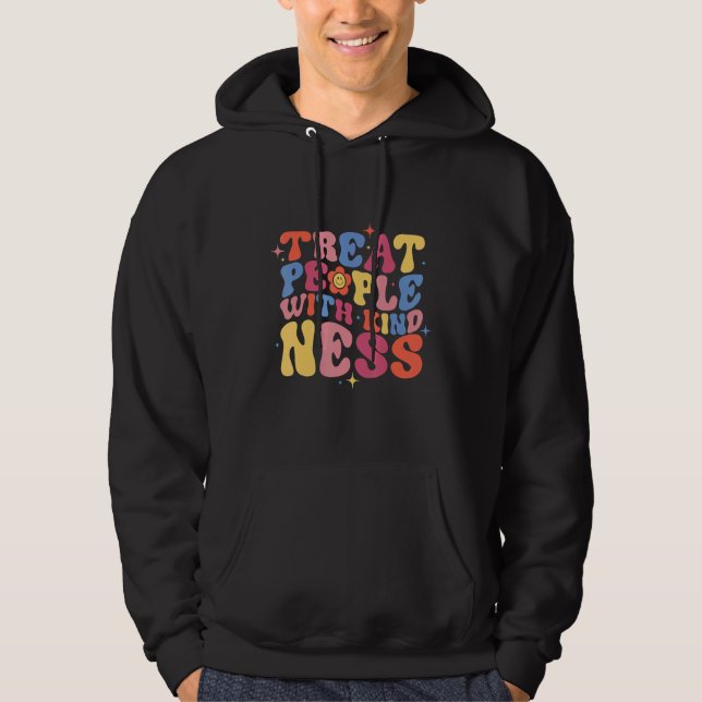 Treat People With Kindness  Trendy TPWK Preppy Hoodie (Front)