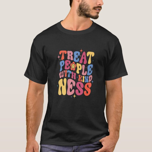 Treat People With Kindness  Trendy TPWK Preppy T-Shirt (Front)