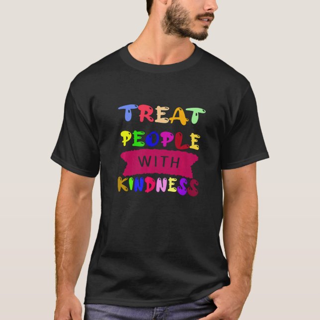 Treat People With Kindness Trendy TPWK Preppy   T-Shirt (Front)