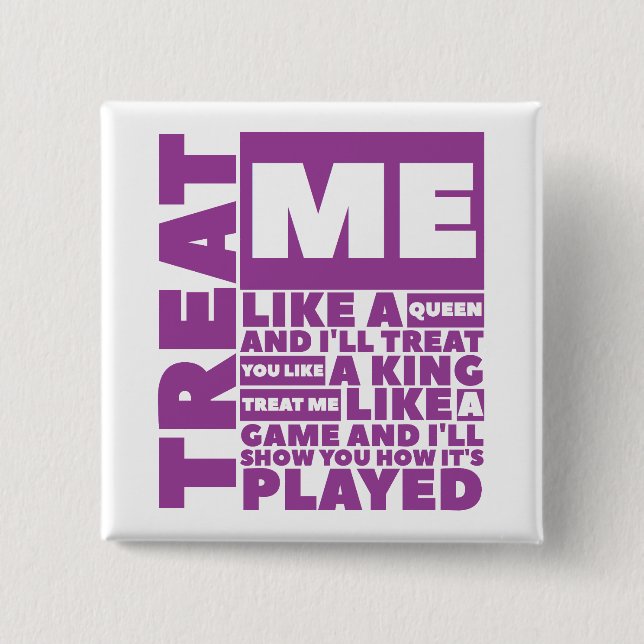 Treat -  Square Button (Front)