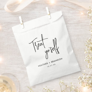 Treat Yo Self Wedding Candy  Favour Bag