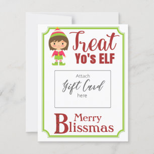 Treat Yo'sELF Merry Blissmas Voucher Holder