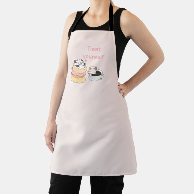 Treat Yourself Cats Apron (Insitu)