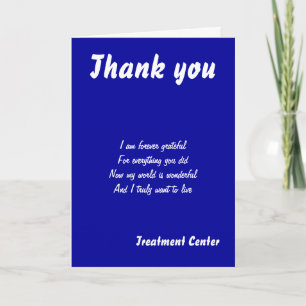 treatment centre thank you cards