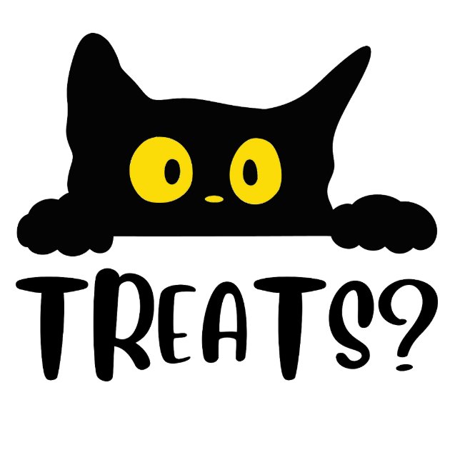 Treats? Cat Hears treats with a Shocked Expression T-Shirt (Creator Uploaded)