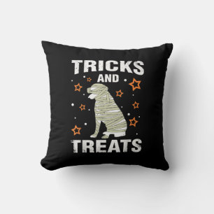Treats _ Tricks Rottweiler Halloween Costume Mummy Cushion