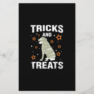 Treats _ Tricks Rottweiler Halloween Costume Mummy Stationery