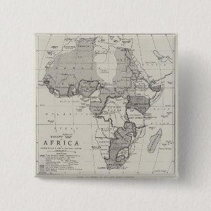 Treaty Map of Africa 15 Cm Square Badge