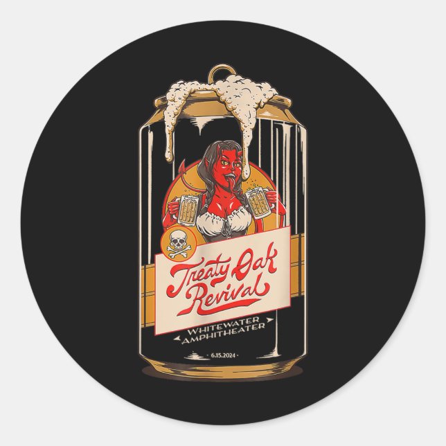 Treaty Oak Revival  Classic Round Sticker (Front)