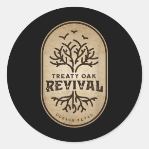 Treaty Oak Revival Shirt Men Women Kids Treaty Oak Classic Round Sticker