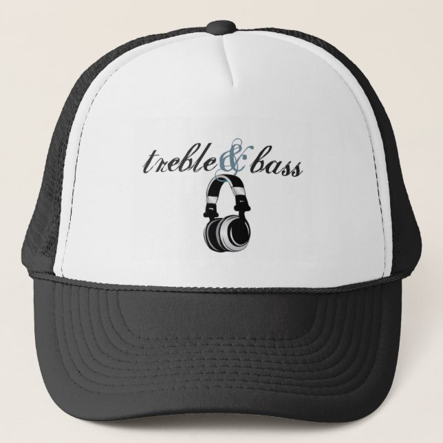 treble and bass trucker hat (Front)
